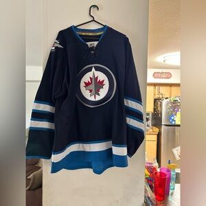 Reebok Winnipeg Jets Authentic Jersey Blank Size 56